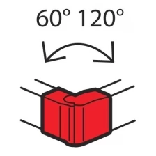 Внешний угол 130x50мм изменяемый 60°-120° Legrand METRA 638042