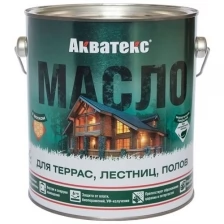 Защитно-декоративный состав акватекс Масло для террас (0.75л.)