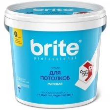 Краска для потолков Brite Professional белая, матовая (2,7л)