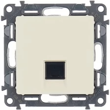 Legrand Механизм розетки комп. 1-м Valena Life RJ45 CAT.5E UTP с лицевой панелью сл. кость Leg 753540