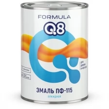 Эмаль ПФ-115 алкидная Formula Q8, глянцевая, 0,9 кг, желтая