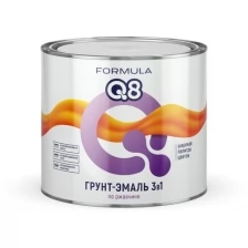 Грунт-эмаль по ржавчине Formula Q8 3 в 1, матовая, 0,9 кг, голубая