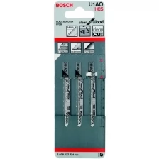 Набор лобзиковых пилок BOSCH 3шт U 1 AO Clean for Wood, HCS