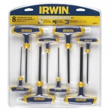 Набор шестигранных ключей IRWIN T10771, 8шт, с рукоятками: 2.0, 2.5, 3.0, 4.0, 5.0, 6.0, 8.0, 10.0