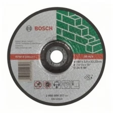 Диск отрезной по камню вогнутый 180х3х22.2мм BOSCH 2608600317