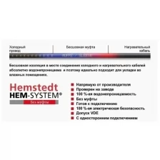 Нагревательный кабель в стяжку Hemstedt BR-IM 18.5 м, 17Вт/м