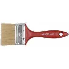 Кисть флейцевая Master Color 30-0124 толщ. 16 мм, 70% ПБT/30% светл.натур. щетина, нерж.обжим, пла ст. ручка, ширина 70 мм