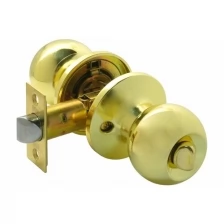 BUSSARE Ручка дверная межкомнатная с защелкой фалевая KNOB Фиксатор WC 67-03 GOLD 940000001251