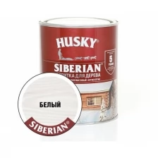 HUSKY SIBERIAN Пропитка для дерева полуматовая белая* (0,9л)