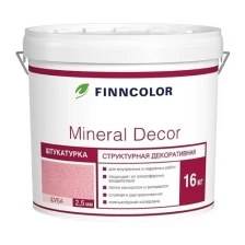 Штукатурка структурная шуба 2,5 мм KTA Mineral Decor TIKKURILA 16 кг белый